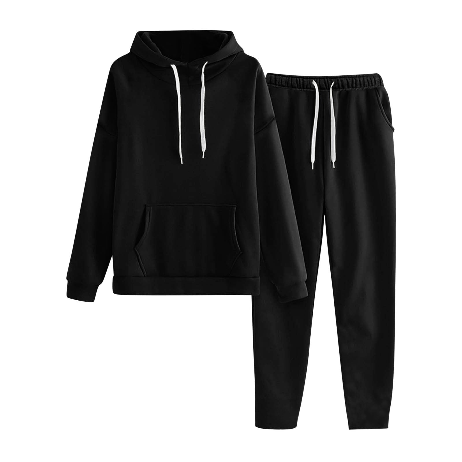 Black Hoodie & Pants Set main image 0