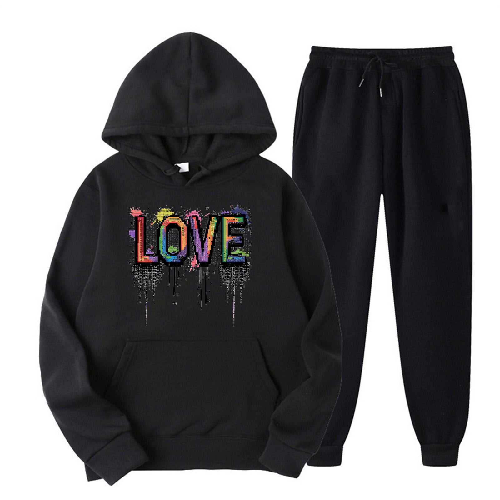 Funky Printed Full Sleeves Sweatshirt and Jogger Co-ord Set