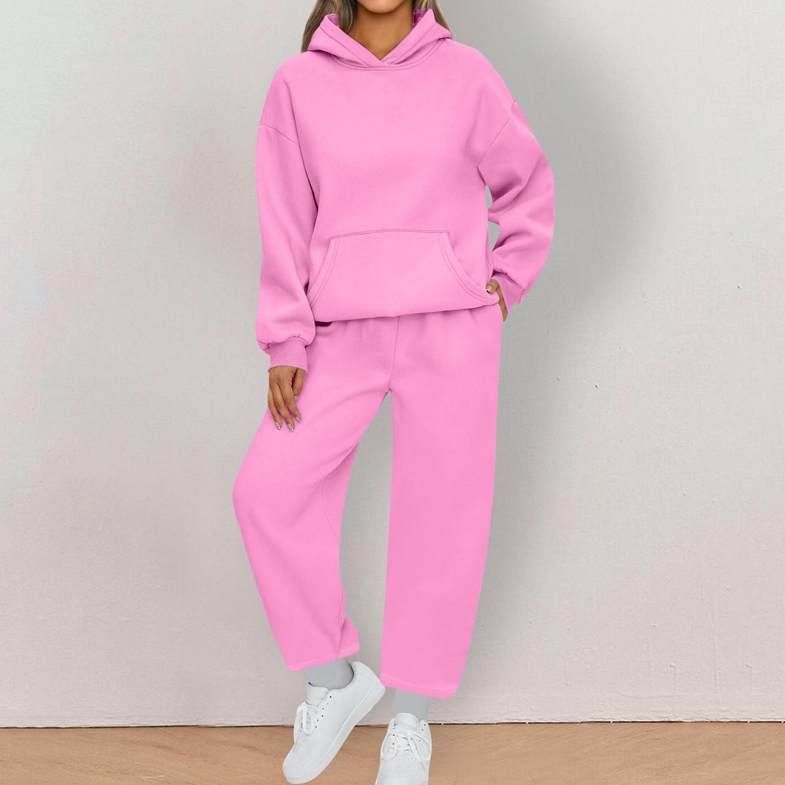 aohooy Joggers and Hoodie Set for Women,Womens Piece Outfits