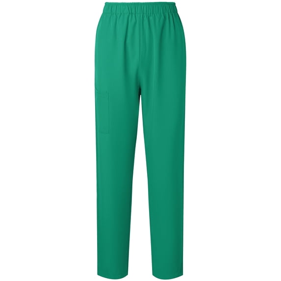 aohooy Scrub Pant,Unisex Elastic Waisted Plus Size Stretch Drawstring Workwear Pants with Pockets Green,S