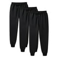 thumbnail image 1 of aohooy Sweatpants for Women 3 Pack,Womens Joggers Pants Elastic Waisted Sweatpant with Pockets Drawstring Casual Active Workout Running Sports Trousers 2024 Black,M, 1 of 3