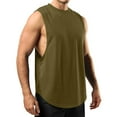 thumbnail image 1 of aohooy Tall Tank Tops for Men Loose Fit Sleeveless Muscle Shirts Workout Gym Bodybuilding Training Vests Army Green,L, 1 of 4