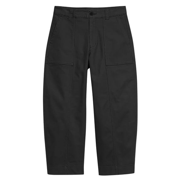 aohooy Trouser Cargo Pants for Women High Waisted Plus Size Wide Leg Pant Baggy Stretchy Y2K Streetwear Trousers with Multi Pockets Black,XXL