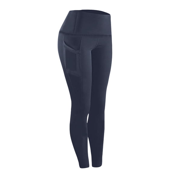 aohooy Womans Work Leggings Plus Size High Waisted Body Shaping Pants Yoga Running Workout Gym Solid Trousers Yellow,XXL