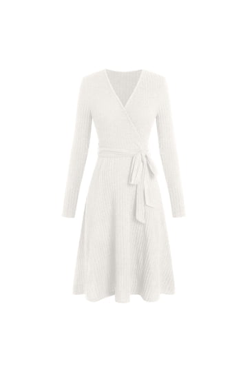 White Knitted Sweater Dresses for Women Fashionable and Cozy Choices White Knitted Sweater Dresses for Women Fashionable and Cozy Choices
