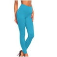 thumbnail image 1 of aohooy Womens Cargo Leggings High Waisted Solid Gym Plus Size Legging Workout Tummy Control Stretchy Running Yoga Pants Blue,XXL, 1 of 3