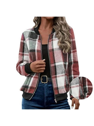 Buffalo Plaid Jacket Womens