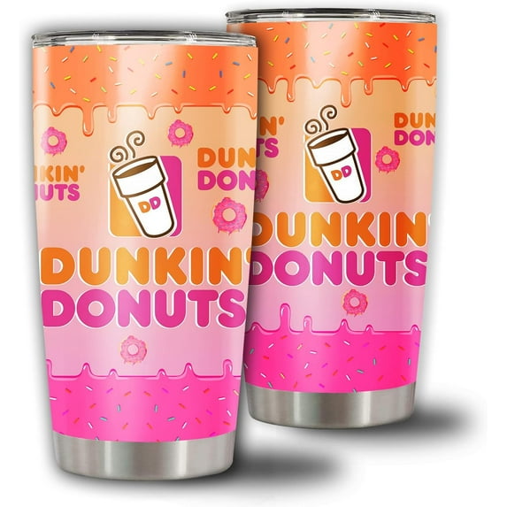 aokoyi 20 Oz Dunkin' Donuts Insulated Stainless Steel Tumbler Glass