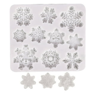 1pc Snowflake Shaped Silicone Fondant Mold, Chocolate Silicone Mold,  Decorating Snowflake Silicone Mold