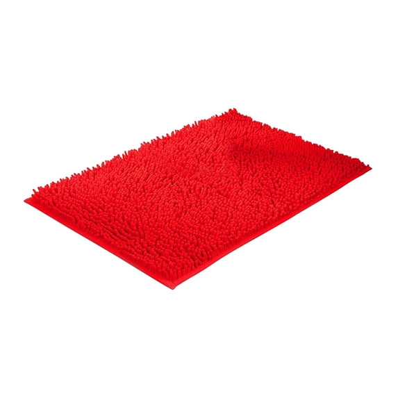 aoksee Bathroom Mat Clearance! 1pc Chenille Machine Washable Solid Color Household Modern Bathroom-bedroom- Living Room-entrance-absorbent And Non Slip Floor Mat Carpet, Kitchen Mat