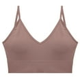 thumbnail image 1 of Gufahion Bras for Women V Neck Padded Cami Bra with Straps Seamless Bra Wireless Bralettes for Women, 1 of 2