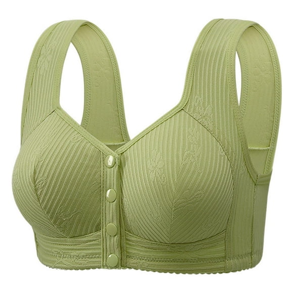 Gufahion Front Closure Bras for Seniors, Comfortable Push UP Bras for Women No Underwire with Wide Straps, Gifts for Her