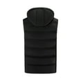 thumbnail image 1 of aoksee Heated Vest For Men, Men Casual Solid Intelligent Dual Control Hooded Fever Clothing Zipper Heating Vest, 1 of 9