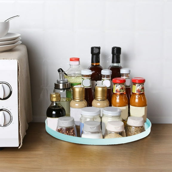 aoksee Kitchen Gadgets, Rotating Kitchen Shelf Storage Artifact Desktop Multifunctional Storage Tray Circular Turntable Suitable For Kitchen Bedroom And Other Scenes, Kitchen Organizer