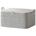 thumbnail image 1 of aoksee Large-Capacity Non-woven Fabric Closet Organizer with Zipper & Handles, with 1pc Random color Pencil Pouch, 1 of 6