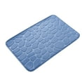 thumbnail image 1 of aoksee Mat Clearance! 1pc Memory Foam Bath Rug Non Slip Embossed Bathroom Mat, Soft and Comfortable Bath Rugs, Blue, 15.7x23.6Inch, 1 of 5
