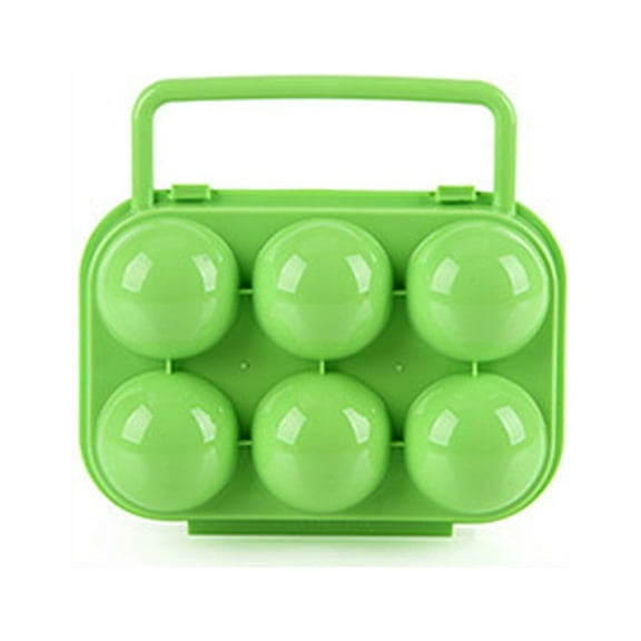 aoksee Organization And Storage Portable 6 Eggs Plastic Container Holder Folding Egg Storage Box Handle Case Gift On Clearance