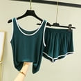 thumbnail image 1 of Amkhujs Pajamas for Women Set Tank Top and Shorts 2 Piece Casual Sleepwear Loungewear for Summer, 1 of 3