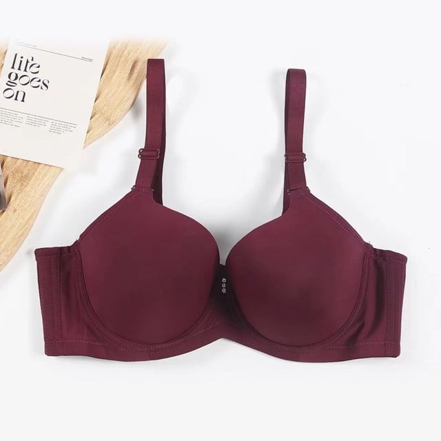 Amkhujs Push Up Bras for Women, Underwire Bras for Women, Breathable Underwear Daily Bra, XL