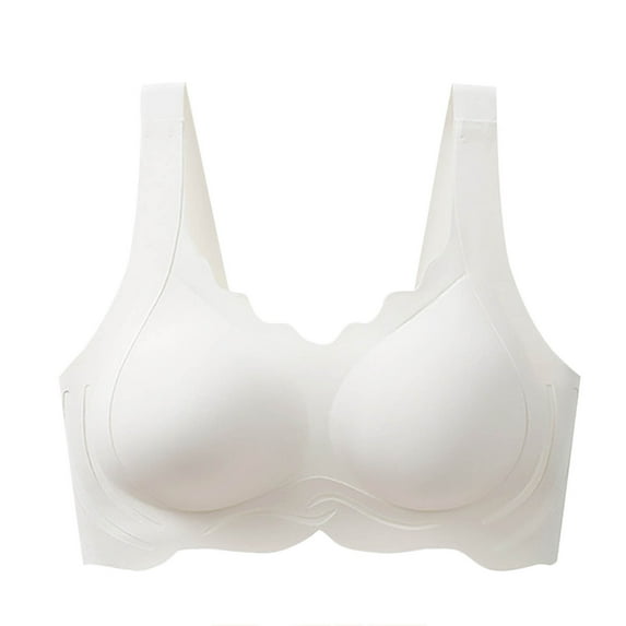Gufahion Seamless Push Up Bras for Women, Plus Size Wireless Bras Comfortable, Breathable Underwear Daily Bra, Gifts for Her