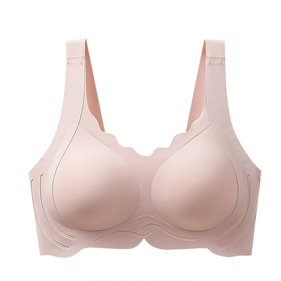 Gufahion Seamless Push Up Bras for Women, Plus Size Wireless Bras Comfortable, Breathable Underwear Daily Bra, Gifts for Her