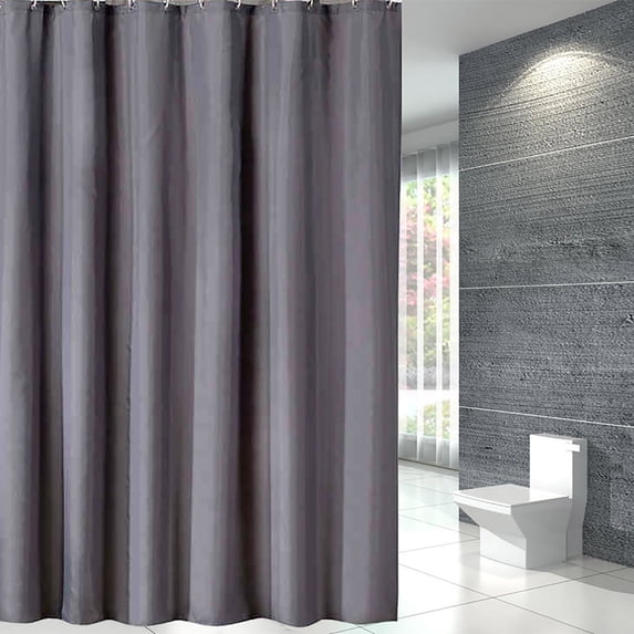aoksee Shower Curtains Clearance Clearance, Gray Shower Curtain Fabric Plain Color Thickened And Polyester Bathroom Partition Curtains And Door Curtains, Home Decoration