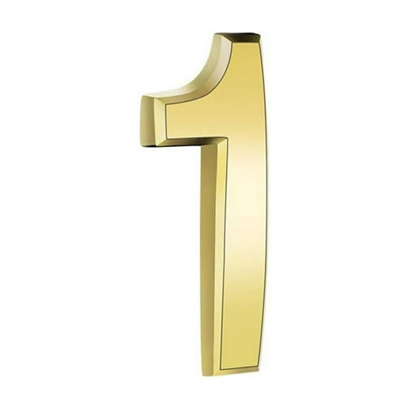 aoksee Wall Stickers for Front Door ,3 Inch Gold Modern House Numbers Mailbox Numbers 0-9 Self-Adhesive Street Door Home Address Metal Numbers For Outside Or Inside Signs Easy Install