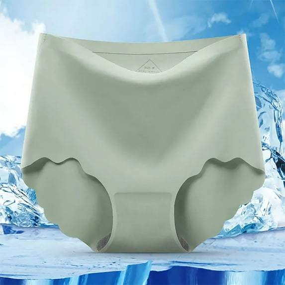 Gufahion Women's High Waist Seamless Underwear, Plus Size Briefs Panties for Girls, XL