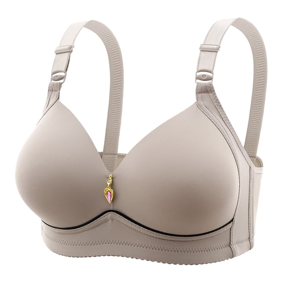 Gufahion Womens Bras Plus Size Wirefree Bra Comfortable Bras for Women, Push Up Bras Everyday Bras, Gifts for Her