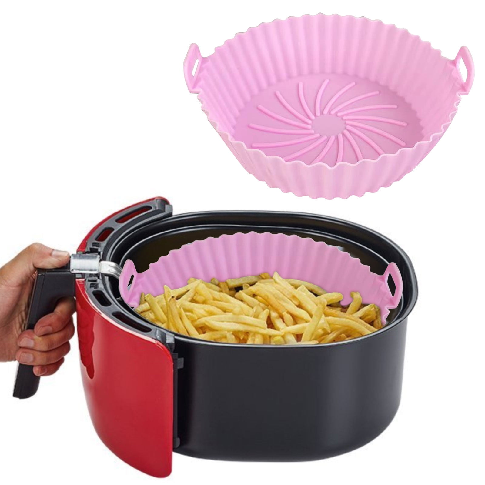 aoksee kitchen storage Air-Fryer Silicone Pot Air-Fryer Silicone Baking Pan  Air-Fryer Tray Kitchen Savings Up to 55% off