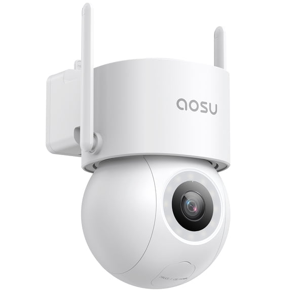 aosu 3K 5.0-MP Wi-Fi Outdoor AI-Smart Security Camera with 400-Lumen Spotlight, 360 PTZ, and Auto Tracking, C5E2CA11