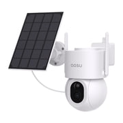 aosu 3K 5.0-MP Wi-Fi Outdoor AI-Smart Solar Security Camera with Panoramic PTZ, Auto-Tracking, Enhanced Detection, and 2-Way Talk, C9S2CH11