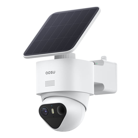 aosu TrueColor 4K 8.3-MP SolarCam T2 Ultra Camera with Solar Panel, 355 PTZ with Auto Patrol, Triple Detection Radar/PIR/AI Technology, 2-Way Talk