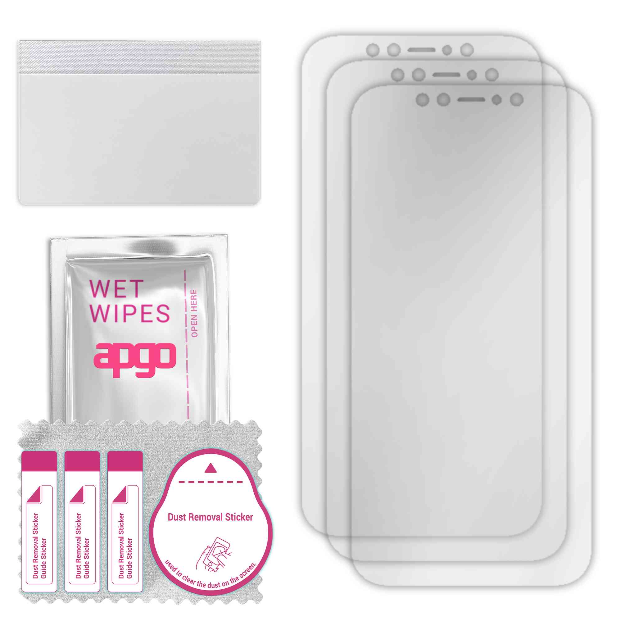apgo [3-Pack] Hydrogel Ultra-Clear Screen Protector for Apple iPhone 12 ...