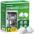 thumbnail image 1 of aphouse Dishwasher Cleaner And Deodorizer, 12 Tablets, Deep Cleaning Descaler for Dishwasher, Septic Safe, Removes Odor Causing Limescale, 1 of 7