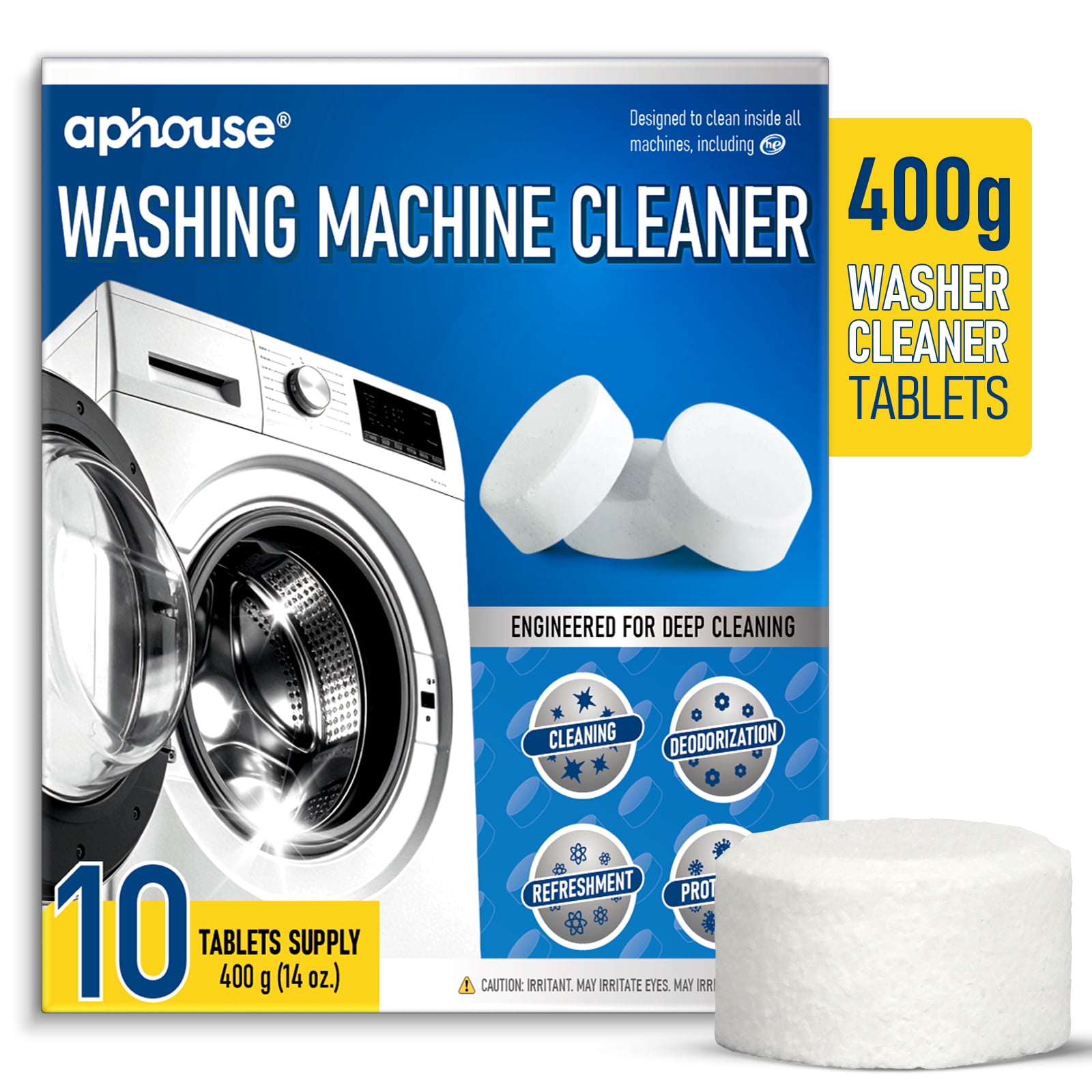aphouse Washing Machine Cleaner Tablets, 10 XL Count Tablet, Septic ...