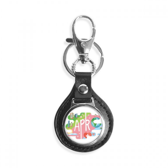april month season illustration key link chain keyholder finder hook metal