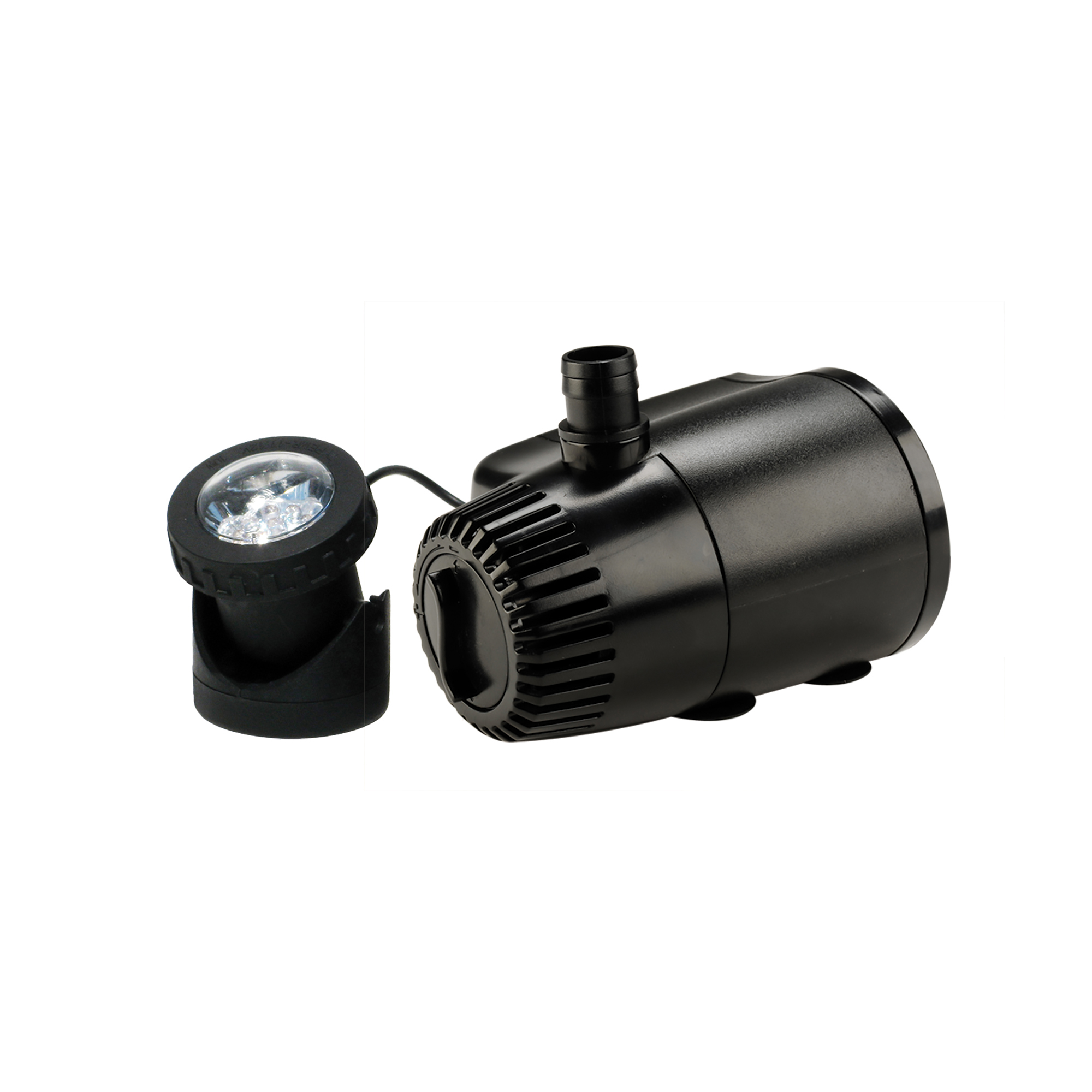 aquanique 140 GPH Fountain Pump Plus White LED Light With Low Water Auto Shut-Off - Black - image 1 of 1