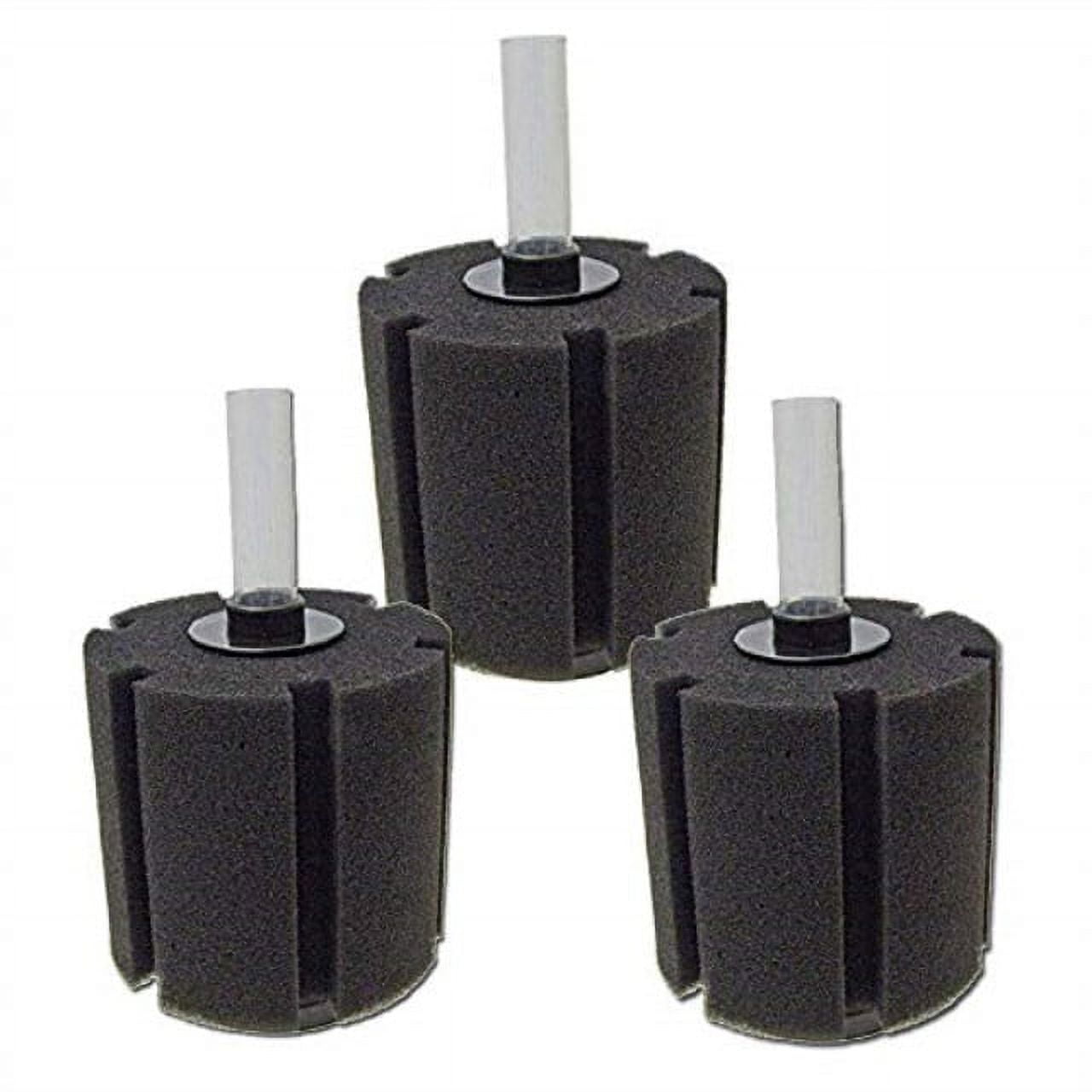 aquapapa bio sponge filter for betta fry aquarium fish tank up to 55 gal, 3-pack (l)