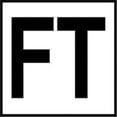 thumbnail image 1 of Ceramic Swimming Pool Deck Depth Marker " FT" Abrasive Non-Slip Finish, 5 inch Font, 1 of 3