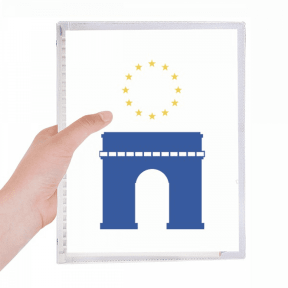 arc de triomphe french euan symbol notebook loose diary refillable journal statiry