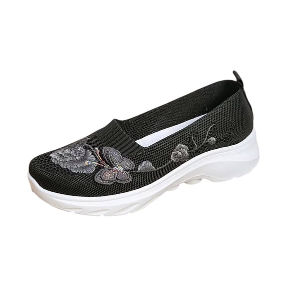 arch support Shoes for Women Wide Width Breathable Comfortable Lightweight Slip on Sneakers Non Slip Arch Support 2026 New Womens Walking Shoes,41