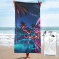architecture Microfiber beach towel, super large pool towel, super