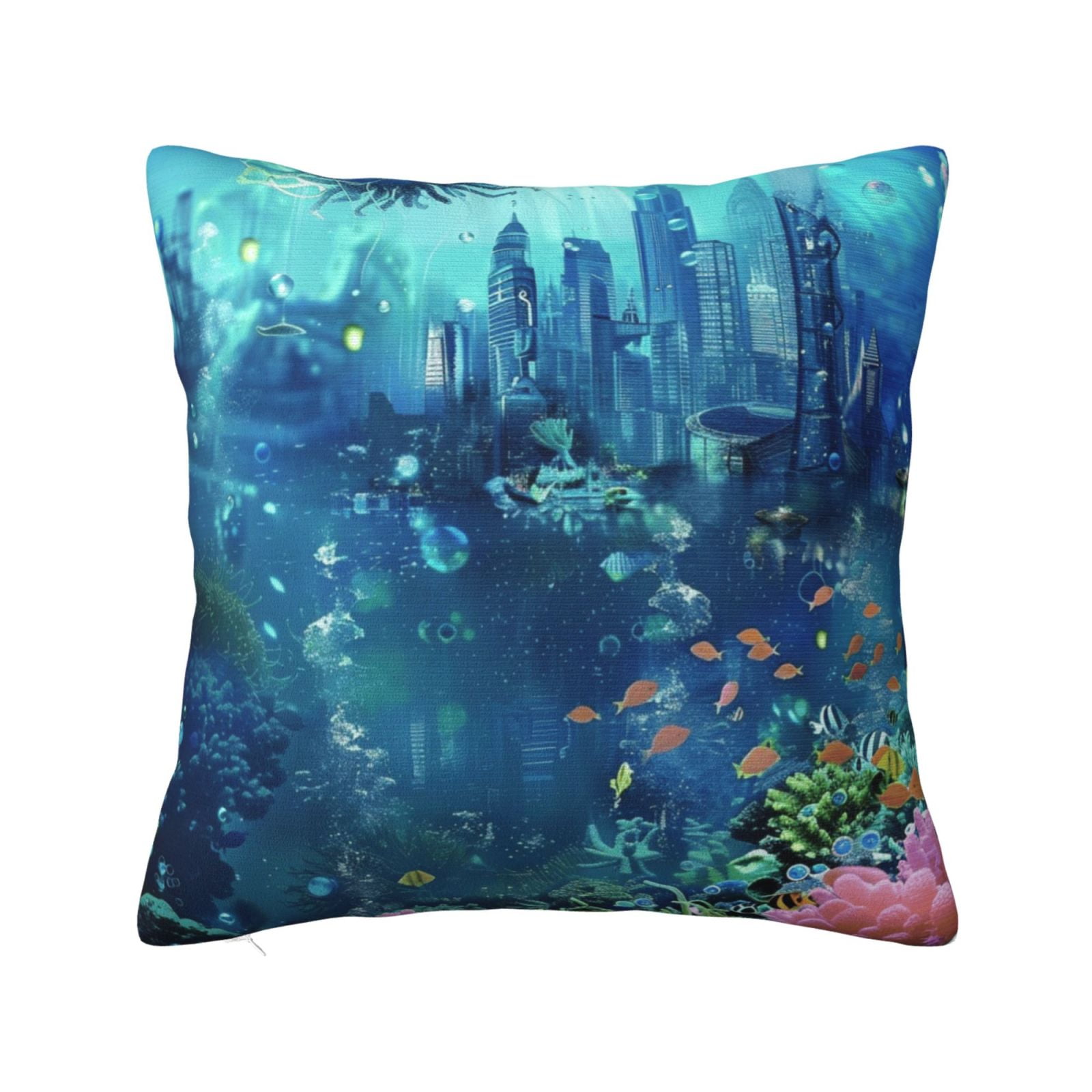 architecture under water Pillow cover decoration pillowcase standard