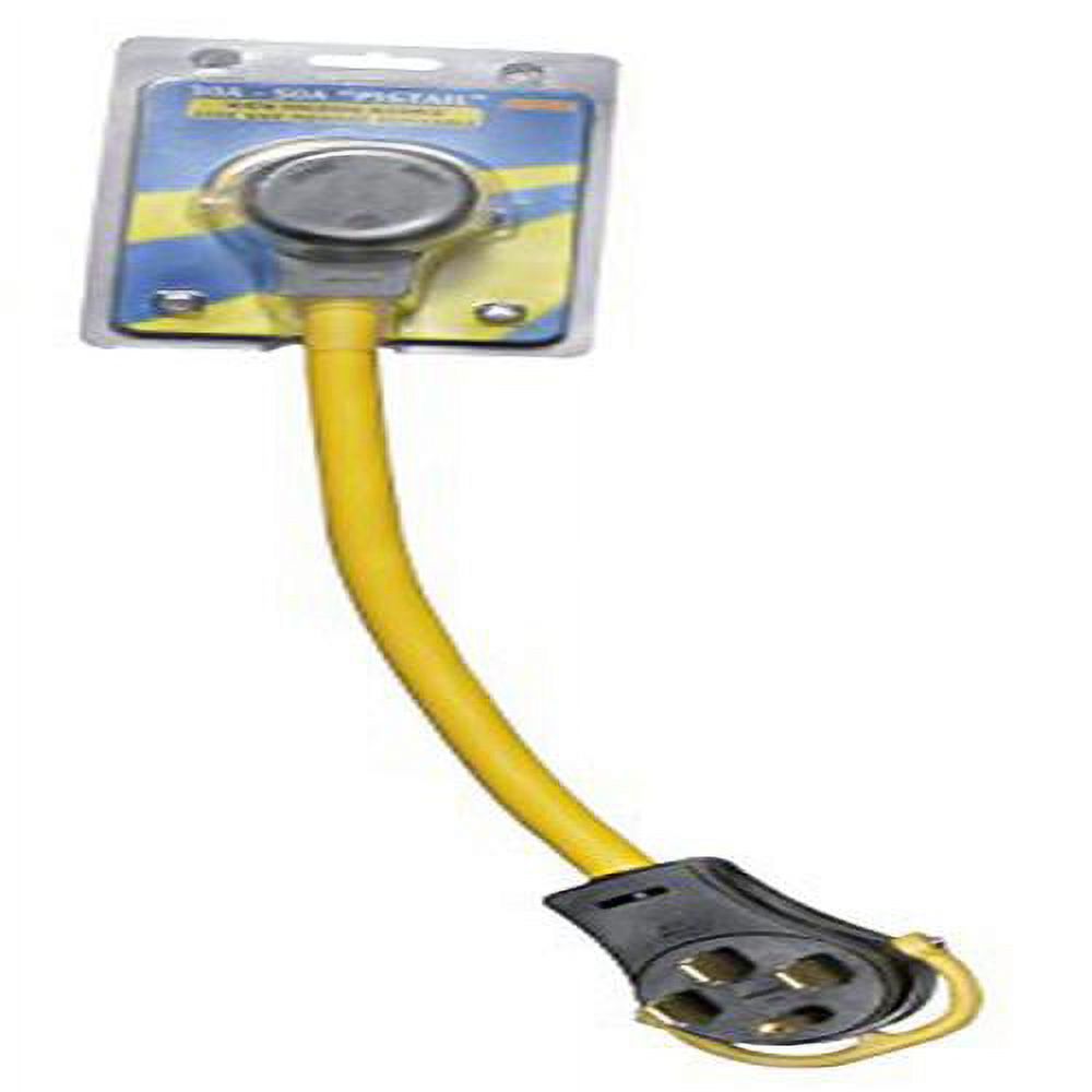 Arcon 14367 Generator Pigtail Power Cord 30Amp Female To 50Amp Male