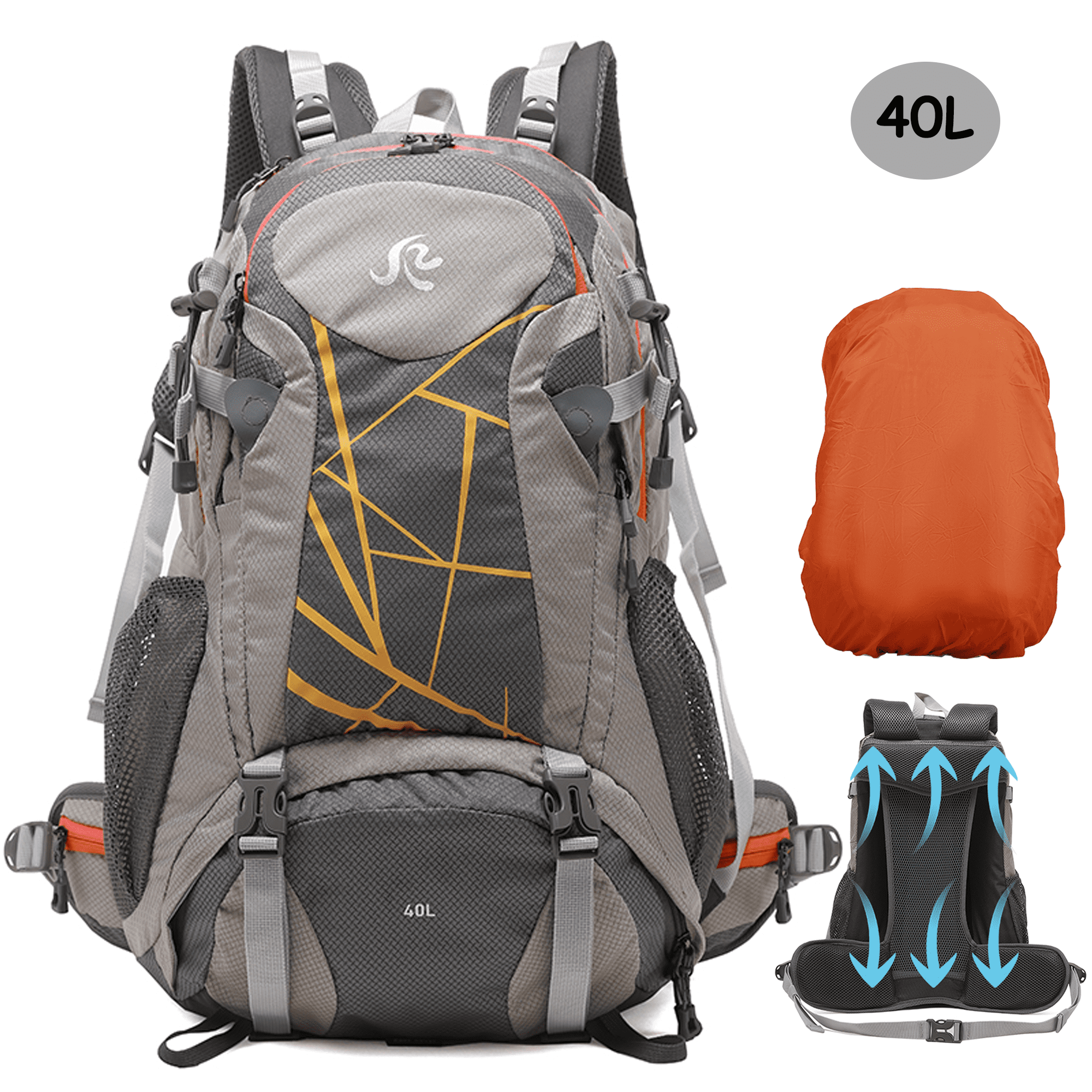 arcwares Water Resistant 40 L Hiking Backpacking Backpacks