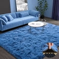 thumbnail image 1 of area rugs 8x10ft Large Fluffy Rugs for Bedroom, Non-Slip Stickers Soft Carpet Shag Kids Room Rug, Non-Slip Fuzzy Rugs Indoor Haze Blue Father's Day Gifts Decora, 1 of 12