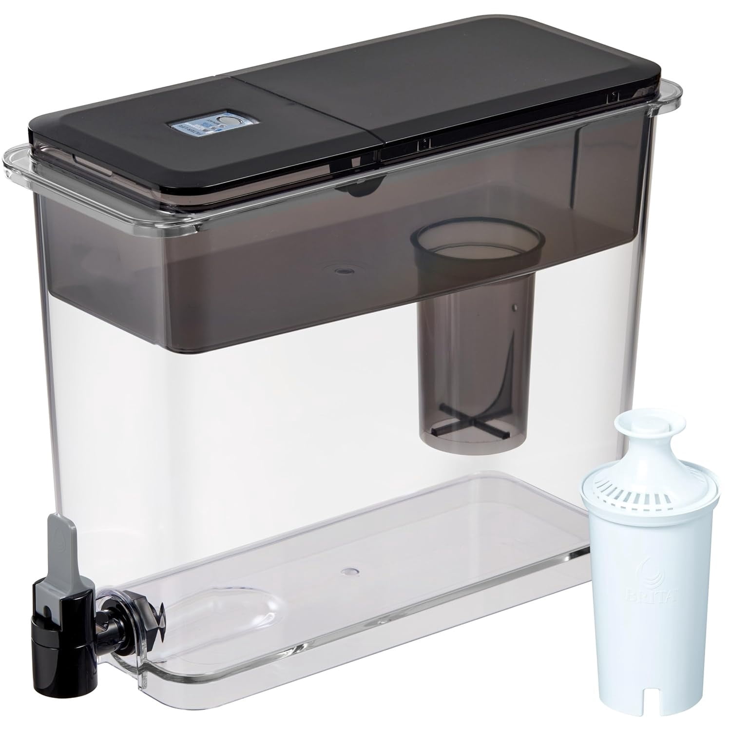 arge Water Dispenser with 1 Filter, 27 Cup capacity, Black (Package May Vary)