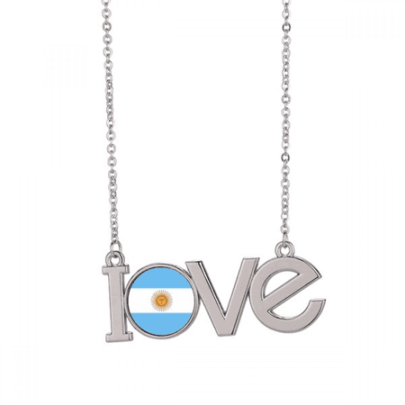 argentina national flag south amecountry love necklace pendant charm jewelry