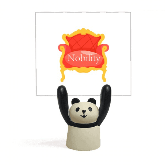 aristocratic euan thr sofa Memo Holder Cartoon Animal Panda Stand Decoration